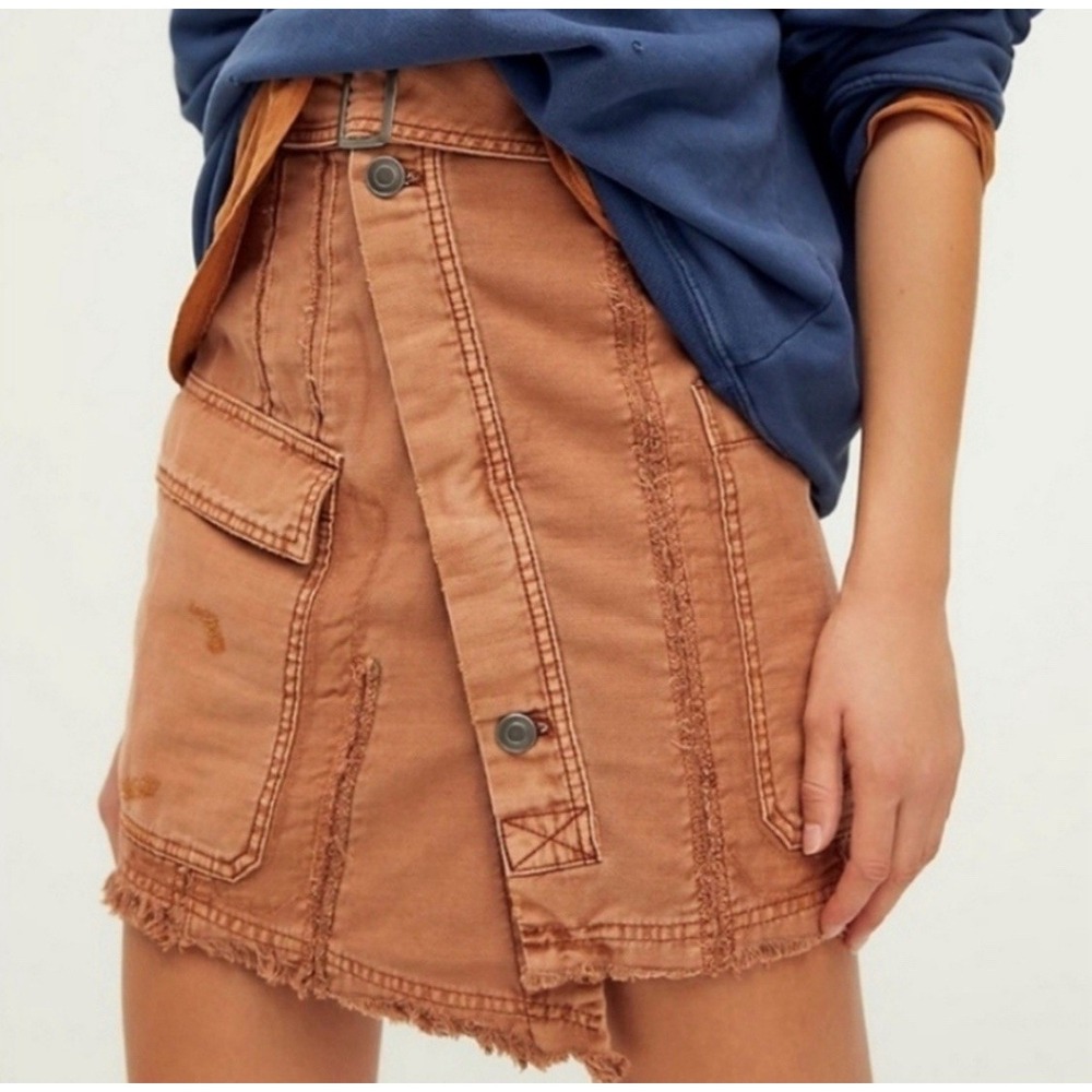 Free People On The Horizon Mini Boho  Skirt Size 6 MSRP: $148
